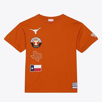 Men's Mitchell & Ness Texas Orange Texas Longhorns Double Clutch Premium T-Shirt