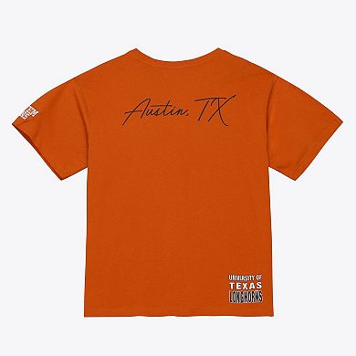 Men's Mitchell & Ness Texas Orange Texas Longhorns Double Clutch Premium T-Shirt