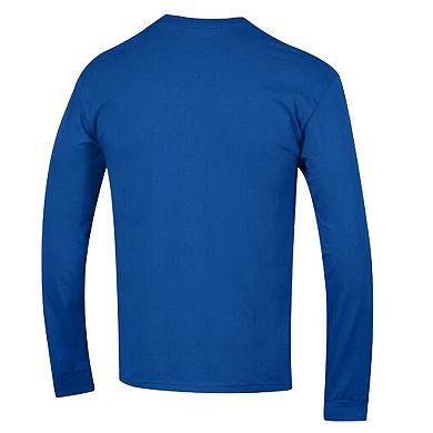 Men's Champion Royal Seattle Seahawks Arch Over Logo Long Sleeve T-Shirt