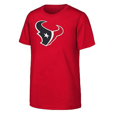 Youth Outerstuff Red Houston Texans Primary Logo T-Shirt