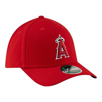 Men's New Era Red Los Angeles Angels Player Replica 39THIRTY M-Crown Flex Hat