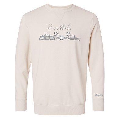 Women's Natural Penn State Nittany Lions Campus Vintage Wash Fleece Sweatshirt