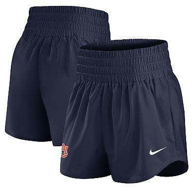 Women's Nike Navy Auburn Tigers Performance One Dri-FIT High-Rise Shorts