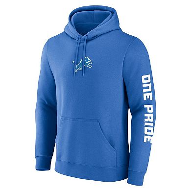 Men's Fanatics Blue Detroit Lions One Pride Hoodie