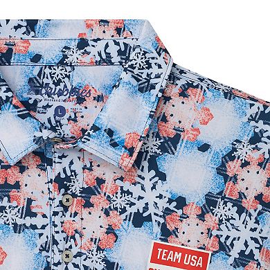 Men's Chubbies Blue Team USA The Snow Place Like First Polo
