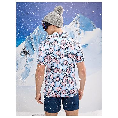 Men's Chubbies Blue Team USA The Snow Place Like First Polo