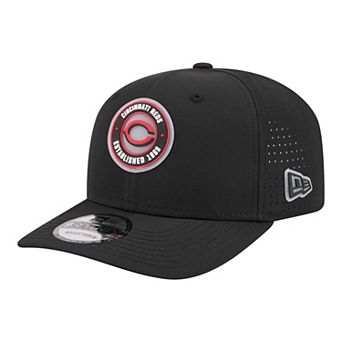 Men's New Era Black Cincinnati Reds Circle 9SEVENTY Adjustable Hat