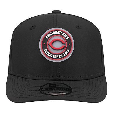 Men's New Era Black Cincinnati Reds Circle 9SEVENTY Adjustable Hat