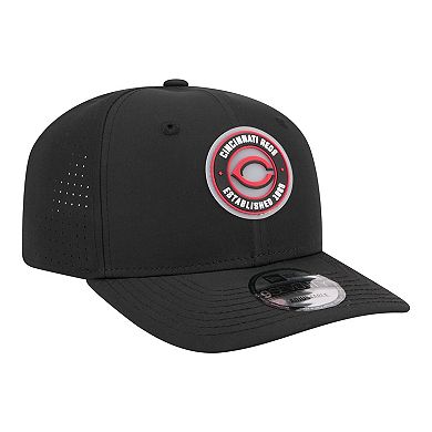 Men's New Era Black Cincinnati Reds Circle 9SEVENTY Adjustable Hat