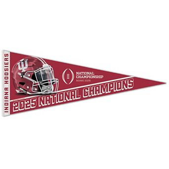 "WinCraft Indiana Hoosiers College Football Playoff 2025 National Champions 12"" x 30"" Premium Pennant"