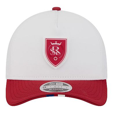Men's New Era White Real Salt Lake 2026 MLS Kick Off 9FORTY M-Crown A-Frame Adjustable Hat