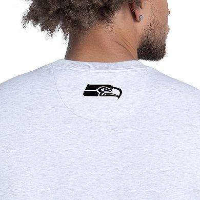 Men's Starter Ash Seattle Seahawks Faceoff Fleece Sweatshirt