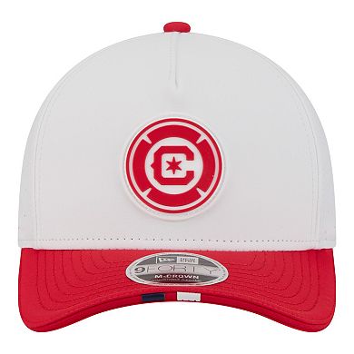 Men's New Era White Chicago Fire 2026 MLS Kick Off 9FORTY M-Crown A-Frame Adjustable Hat