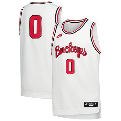 Youth Nike White Ohio State Buckeyes Replica Basketball Jersey