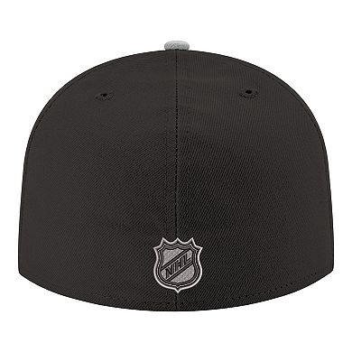 Men's New Era Black Los Angeles Kings Core Logo Two-Tone 59FIFTY Fitted Hat