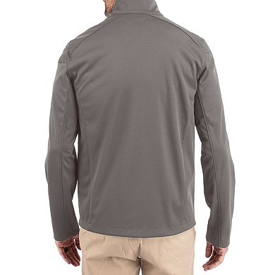 Men's Cutter & Buck Gray West Virginia Mountaineers Evoke Eco Softshell Recycled Full-Zip Jacket