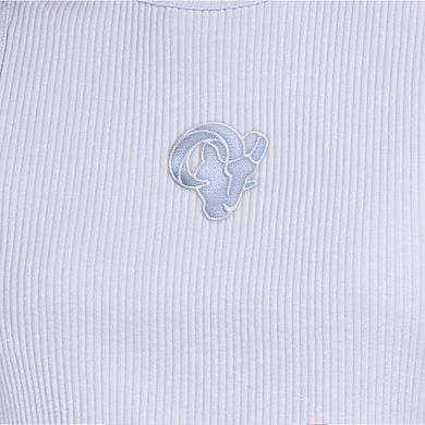 Women's Starter Pastel Blue Los Angeles Rams Travel Pastels Cropped Tank