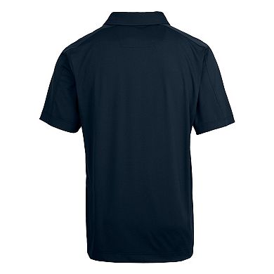 Men's Cutter & Buck Navy Notre Dame Fighting Irish Alumni Logo Prospect Textured Stretch Polo