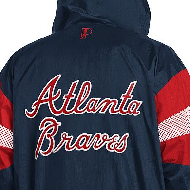 Men's Pro Player Navy/Red Atlanta Braves Legacy Lightweight Full-Zip Jacket