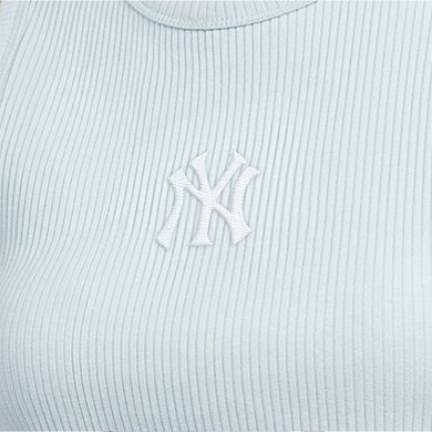 Women's Starter Mint New York Yankees Pastels Ribbed Tank Top