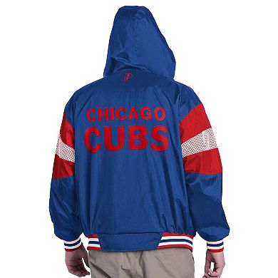 Men's Pro Player Royal/Red Chicago Cubs Legacy Lightweight Full Zip Hooded Jacket