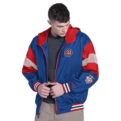 Men's Pro Player Royal/Red Chicago Cubs Legacy Lightweight Full Zip Hooded Jacket