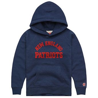 Youth Homage Navy New England Patriots Classic Tri-Blend Hoodie