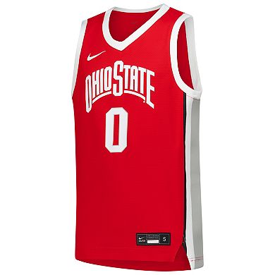 Youth Nike Scarlet Ohio State Buckeyes Replica Basketball Jersey