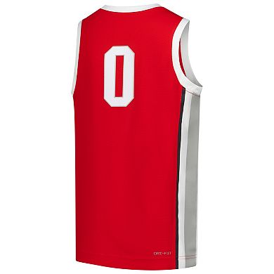 Youth Nike Scarlet Ohio State Buckeyes Replica Basketball Jersey