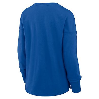 Women's Fanatics Royal Indianapolis Colts Relaxed Hip Essential Long Sleeve T-Shirt