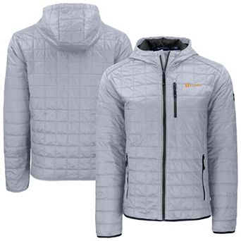 Men's Cutter & Buck Gray Tennessee Volunteers Rainier Eco PrimaLoft Hooded Full-Zip Jacket