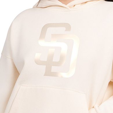 Women's Starter Cream San Diego Padres Pastel Relaxed Hoodie