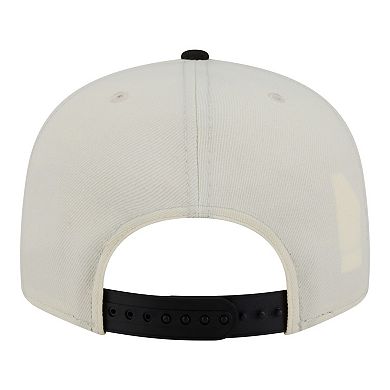 Men's New Era White/Black Philadelphia Flyers Injection Localized Two-Tone 9FIFTY Snapback Hat