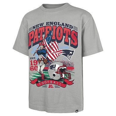 Men's '47 Gray New England Patriots Regional Foundation T-Shirt