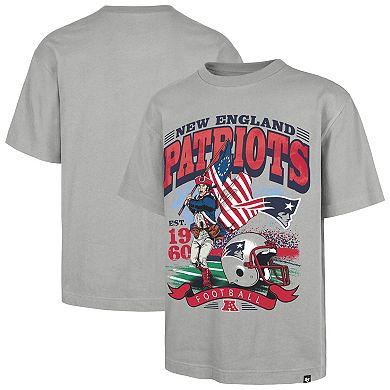 Men's '47 Gray New England Patriots Regional Foundation T-Shirt