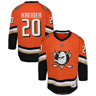 Youth Outerstuff Chris Kreider Orange Anaheim Ducks Home Replica Jersey
