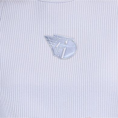 Women's Starter Light Blue Cleveland Guardians Pastels Ribbed Tank Top