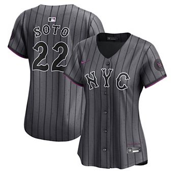 Women's Nike Juan Soto Gray New York Mets City Connect Limited Jersey