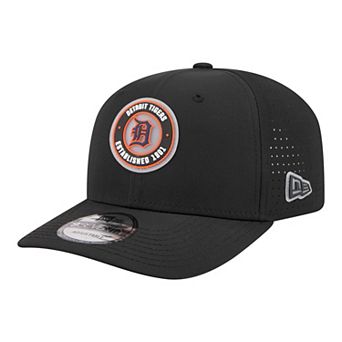 Men's New Era Black Detroit Tigers Circle 9SEVENTY Adjustable Hat