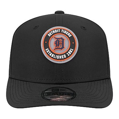 Men's New Era Black Detroit Tigers Circle 9SEVENTY Adjustable Hat