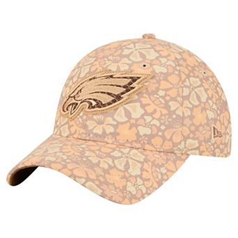 Women's New Era Tan Philadelphia Eagles Floral 9TWENTY Adjustable Hat