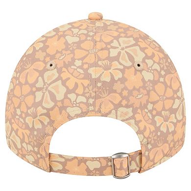 Women's New Era Tan Philadelphia Eagles Floral 9TWENTY Adjustable Hat