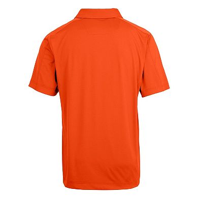 Men's Cutter & Buck Orange Oklahoma State Cowboys Alumni Logo Prospect Textured Stretch Polo