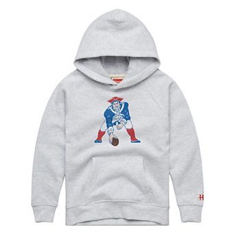 Youth Homage Ash New England Patriots 1979 Tri-Blend Hoodie