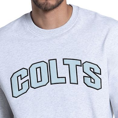 Men's Starter Ash Indianapolis Colts Faceoff Fleece Sweatshirt