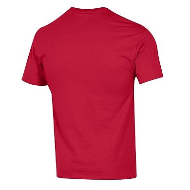 Men's Champion Red New England Patriots Arch Over Logo T-Shirt