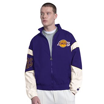 Men's Starter Purple Los Angeles Lakers The Gust Full-Zip Hoodie