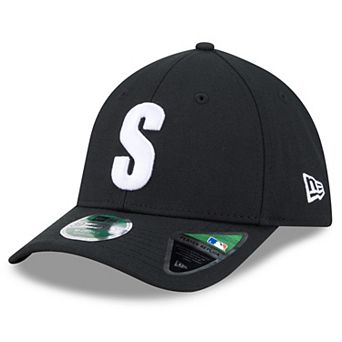 Men's New Era Black Seattle Mariners Authentic Collection Player Replica 39THIRTY M-Crown Flex Hat