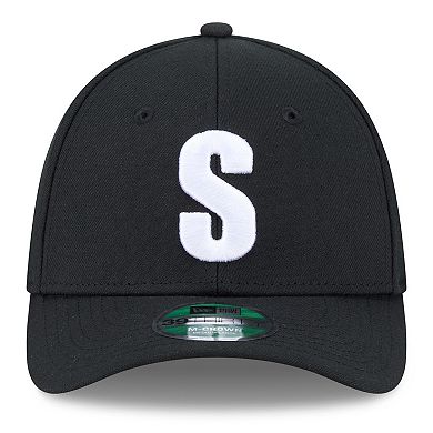 Men's New Era Black Seattle Mariners Authentic Collection Player Replica 39THIRTY M-Crown Flex Hat