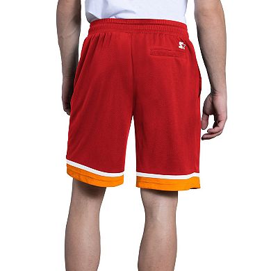 Men's Starter Red Tampa Bay Buccaneers Throwback Power Play Mesh Shorts